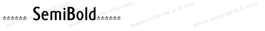 极影毁片荧圆 SemiBold字体转换